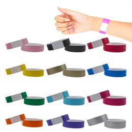 Autres fournitures de fête d'événement 1000pcs bracelet de papier de fête papier synthétique plastique pour bracelets Tyvek bracelet collant motif d'impression bracelets de fête 231218