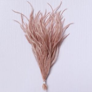 Autres fournitures de fête d'événement 100pcslot 1018cm plumes d'autruche naturelles clip dans les extensions de cheveux plumes boucles d'oreilles en soie faisant des accessoires plumes décoratives 231118