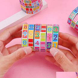 Autres fournitures de fête d'événement 10pcs Kids Educational Toy Arithmetic Magic Block Perfect for Favors Pinata Sobers Birthdayfor