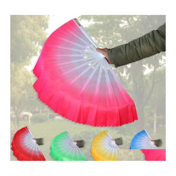 Autres fournitures de fête d'événement 10pcs / lot Arrivée Fan de danse chinoise Voile de soie 5 couleurs disponibles pour le cadeau de mariage Drop Livraison H Dh8U5