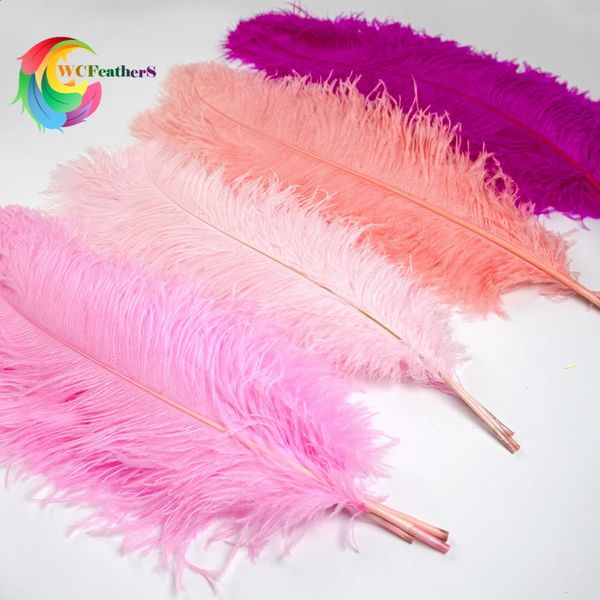 Autres fournitures de fête d'événement 10pcs / lot véritable plume d'autruche rose pour l'artisanat décor de mariage plumes centres de table décoration de plumes colorées 231116