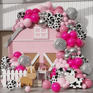 Andere evenementenfeestje benodigdheden 116pcs cowgirl vrijgezellenballonnen Garland Arch Kit met 4D Foil Ballon voor verjaardagsfeestje Decoratie benodigdheden 230329