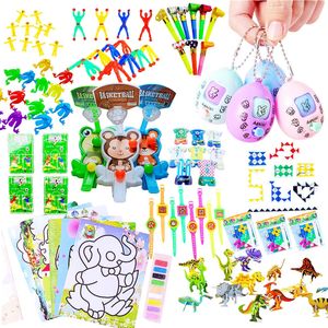 Autres fournitures de fête d'événement 124 pièces de bande dessinée en plastique Party Favor Combo Set Pinata Fillers Enfants Fête d'anniversaire Jouets en vrac Garçons Filles Treasure Box 231202