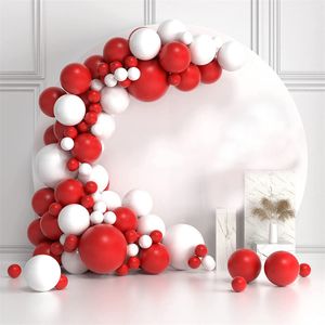 Otros suministros para fiestas de eventos 127 piezas Kit de arco de guirnalda de globos rojos y blancos Niños Baby Shower Cumpleaños Día de San Valentín Compromiso Fiesta de bodas Decoración Globos 230628