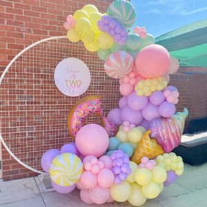 Andere evenementenfeestjes 150 stks groot ijs thema ballon ballon slinger mini donut macaron globos voor baby shower meisjes verjaardagsfeestje decoratie kinderen speelgoed 230523