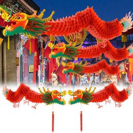 Andere evenementenfeestjes 15m10m Spring Festival Dragon Lantern Chinese jaar Hangende papieren lamp ornamenten winkelcentrum werf decoratie 230206