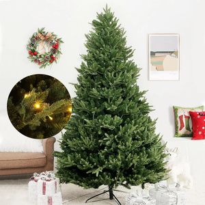 Autres fournitures de fête d'événement 168228cm PVC vert grand arbre de Noël cryptage arbres artificiels avec support en métal décor de bureau à domicile 231027