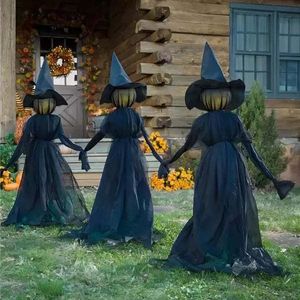 Autres fournitures de fête d'événement 170 cm Halloween sorcières lumineuses fantôme Halloween décoration accessoires d'horreur squelette effrayant pour la décoration d'halloween 230731