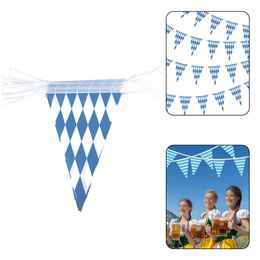 Andere evenementen Feestartikelen 1pcs 10m Oktoberfest Vlaggenlijn Beierse Decoratie Banner Slinger Wimpel Waterdicht PE Voor Feestelijk 230923