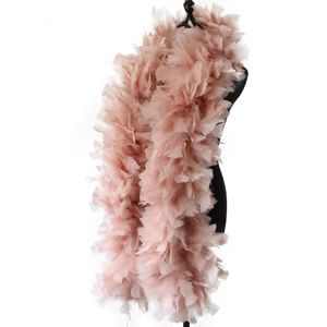 Autres fournitures de fête d'événement 2 mètres Brown Turquie Plume Boa Big Fluffy Marabou Plumes Écharpe pour Cosplay 200g Costume Vêtements Décoration Plume Boas 231117