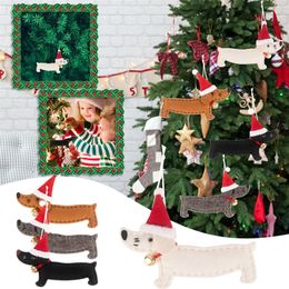 Autres Fournitures De Fête D'événement 2023 Happy Year Ornements De Noël Diy Cadeau De Noël Mignon Chien Arbre Pendentif Poupée Accrocher Décorations Pour La Maison Noel Natal # 50g 220908