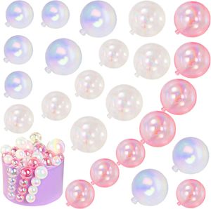 Autres fournitures de fête d'événement 24 PCS Balls Cake Toppers Bubble Balls Mini Ballon Cake Topper Pearl Insert Cupcake DIY Décoration pour anniversaire de mariage 231127