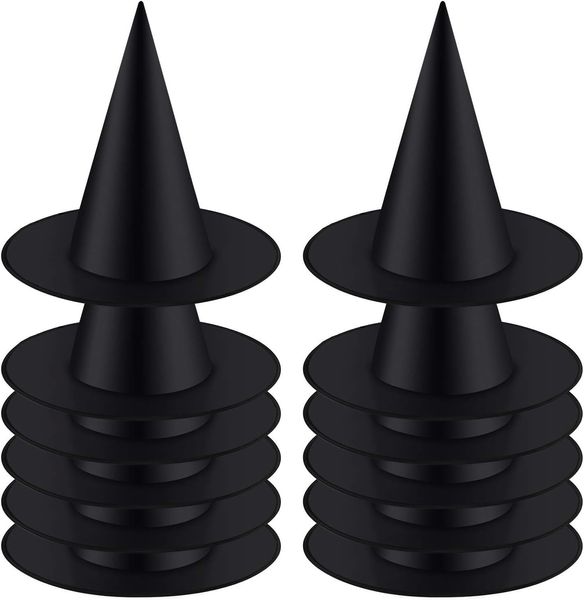 Autres Fournitures De Fête D'événement 25 pcs Halloween Chapeau Noir Oxford Tissu Magique Sorcière Maquillage Costume Cosplay Props Décoration 230821