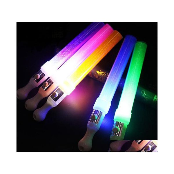 Otros suministros para fiestas de eventos 26x2.5x3 cm LED Glow Stick Flash Magic Wand Light Wands Rally Rave Batons Dj Intermitente para entrega de gotas Dhka6