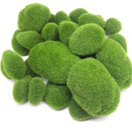 Andere evenementenfeestjes 30 stks 3 maat kunstmatige mos rotsen decoratieve groene ballen voor bloemenarrangementen tuinen en maken 230406