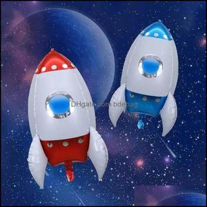 Andere evenementenfeestjes 3D Rocket Ballonnen Astronaut Foil Ballon Buiter Ruimtes Voor verjaardagsfeest Decoraties Boy Kids Dhsx5