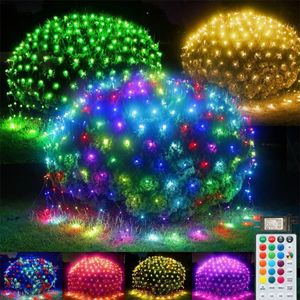 Altri articoli per feste per eventi 3X2M 224LED collegabile RGB Natale luce netta rete esterna ghirlanda tenda per finestra impermeabile stringa fata 231019