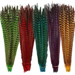 Otros suministros para fiestas de eventos 4045 cm 1618 "Plumas de cola de faisán de cuello redondo para decoración Artesanía Accesorios de carnaval de plumas naturales largas negras 231113