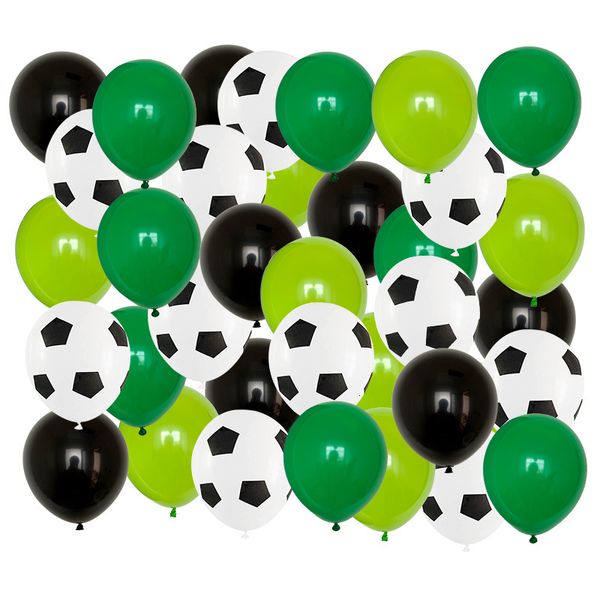 Otros suministros para fiestas de eventos 40pcs 12 pulgadas Espesar Balones de fútbol Fútbol Látex Globos Fiesta de cumpleaños Decoración Niños Juguetes para niños Fiesta temática de fútbol 230608