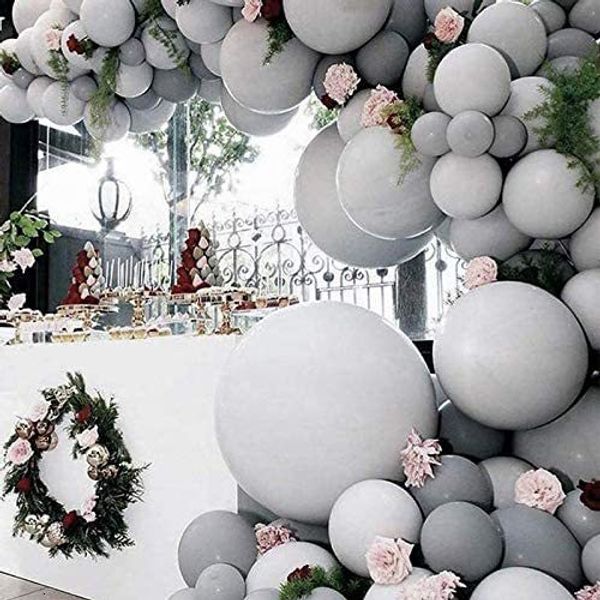 Otros suministros para fiestas de eventos 5 10 12 18 Globos grises de 36 pulgadas Mini globos grandes de macarrón Globos de látex gris para decoración de cumpleaños de boda 230826