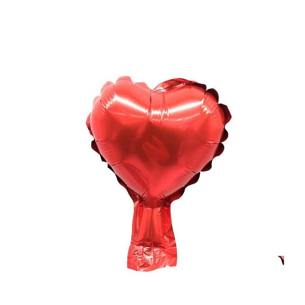 Otros suministros para fiestas de eventos Globo de aluminio de 5 pulgadas Película de aluminio En forma de corazón Mti Color Día de San Valentín Boda Fiesta nupcial Air Bal Dhego