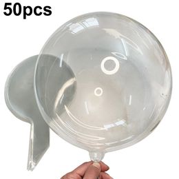 Autres fournitures de fête d'événement 50pcs Bobo Ballon Transparent Bubble Ballon Clear Gonflable Hélium Globos Mariage Anniversaire Baby Shower Supply 10-36inch 230131