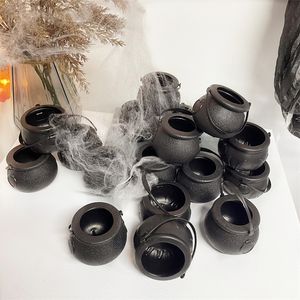 Andere evenementenfeestjes 510 stks Mini Halloween Candy Bucket Pot Witch Skeleton Cauldron Holder Jar Trick or Treat Home Party Decoration Props Kids Toy 220914