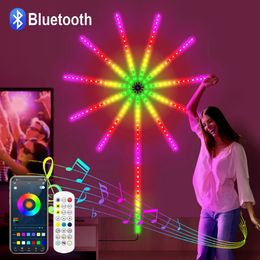 Andere evenementen Feestartikelen 5V USB Smart Firework Led Strip Light Dream Kleurveranderende Muziek Sync Bluetooth APP Afstandsbediening voor Kerst Decor 231019