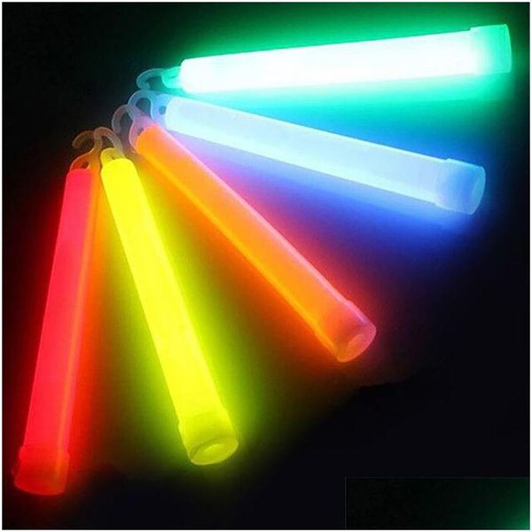 Autres fournitures de fête d'événement 6 pouces Glow Sticks Mticolor Cam Emergency Nighttime Musical Festival Fluorescent Stick Lights Drop Deli Dh0Xm