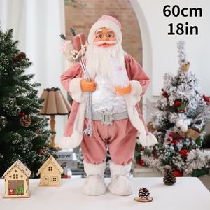 Otros suministros para fiestas de eventos 60 cm Big Santa Claus Dolls Pink Xmas Pendants Merry Christmas Tree Decor para el hogar Kids Naviidad Presents Noel Gifts Natal 230704