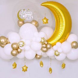 Overige Evenementen Feestartikelen 60st Maan Ster Ballon Set voor Moslim EID Mubarak Festival Thuis DIY Decoratie Ramadan Kareem Kids Verjaardag Ballon Globos 230603