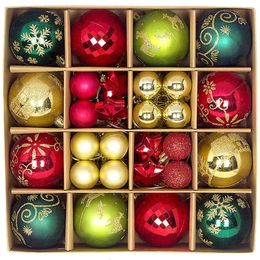 Andere evenementen Feestartikelen 6cm Kerstbal Decoratie Kerstboom Bal Ornament Hanger Hangend Decor Vrolijk Kerstfeest Decoratie Thuis Jaar 2024 231027