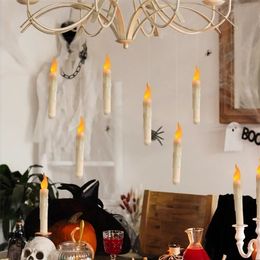 Overige evenementenfeestartikelen 6 stuks Hangende LED-kaarsen met afstandsbediening Heks Halloween Decor voor Feestartikelen Verjaardag Bruiloft Binnen Buiten Slaapkamer 220829