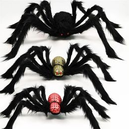 Andere evenementenfeestjes 75 cm Big Horror Multi Color Spider Halloween Decorations Haunted House Escape Props Bar Ornamenten April Fool's Day Gifts 230814