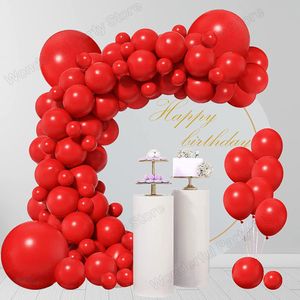Autres fournitures de fête d'événement 75pcs ballon rouge guirlande arc kit saint-valentin ballons de Noël anniversaire de mariage décorations de douche de bébé 230904
