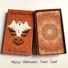 Andere evenementenfeestjes 78 Happy Halloween Tarot -kaarten Interessante kaartspel Fortuin vertellen Divination Board Game Cards 230816