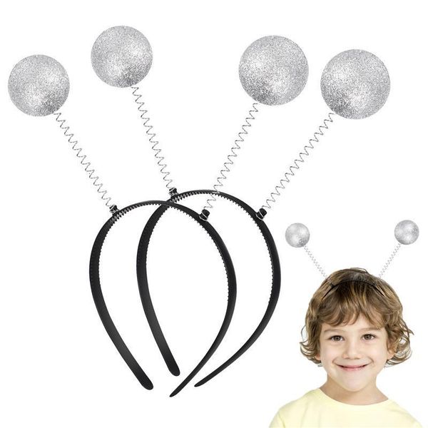 Otro evento Suministros para fiestas Alien Diadema Antena Niños Diademas Disfraz Adultos Bola Accesorios para el cabello Tocado Tocados Glitter Boppers Bandas 230905