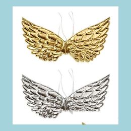 Ander evenementenfeestje Leveringen Angel Fairy Wings Kleed Wing Halloween Birthdume Costume Accessories Achtergrond Decor Gold Si Dhsoy