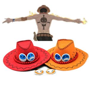 Autres fournitures de fête d'événement Anime D Ace Monkey Luffy Cosplay Costume Cowboy Chapeaux Unisexe Casquette de voyage Chopper Tony Pirates Caps Cost267N