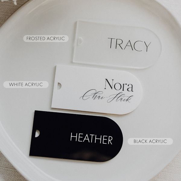 Otros suministros para fiestas de eventos Arco Acrílico Tarjeta de lugar de boda Etiqueta de equipaje Tarjeta de número de mesa Placa de nombre de acrílico en blanco Tabla de asientos Signo de tarjeta para banquete de fiesta 230728