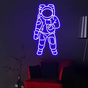 Autres fournitures de fête d'événement Astronaute Néon Signe Lumière personnalisée LED Rose Décoration murale de la maison Ins Shop Decor327q