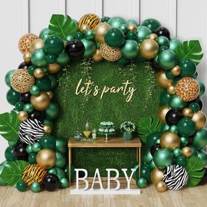 Andere evenementenfeestje Ballon Ballon Garland Arch Kit Jungle Safari verjaardag decoratie voor kinderen jongens baby shower gender onthullen doop decor 230131