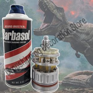 Autres fournitures de fête d'événement Barbasol Dennis Nedry Dinosaur DNA Tube Jar Canister Décoration Jurassic Park Movie Prop Ornement de bureau Décoration de Noël Cadeaux 230912