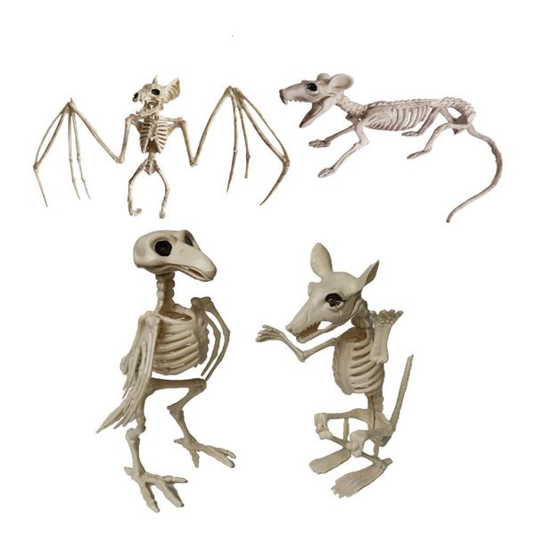 Otros suministros para la fiesta de eventos Bat ratón Crow Skeleton Bones Halloween Animal Horror Adornos asustados Hallowmas Decoración espeluznante Fiesta 230816