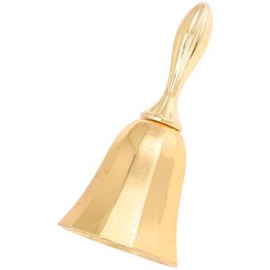 Andere evenementenfeestje Bell Hand Bells Vinatge Call Church Service Restaurant Food Wedding Held Handgreep School Goud Jingle Metal Ring C