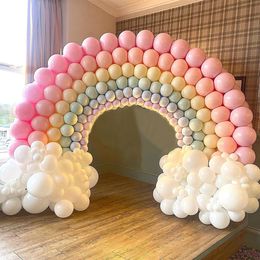 Andere evenementen Feestartikelen Boheemse regenboogballon Slinger Boogset Macaron Ballon Bruiloft Verjaardagsfeestje Decoraties Kinderen Doop Meisje Babyshower Globos 230923