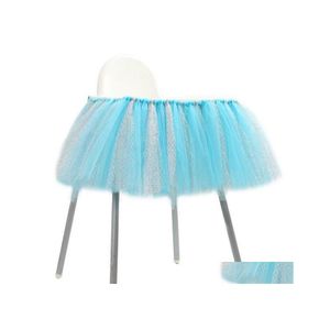 Andere evenementenfeestjes Stoel Roktafel Tafelkleed Tle Tutu Verjaardag Wedding Decoratie Baby Shower Geschenk CRICT DIY Gunst Cand Dhhn8