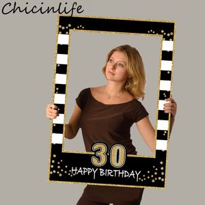 Autres fournitures de fête d'événement Chicinlife 1 pièces 1er 16e 18e 21e 40e 50e 60e Po accessoires de stand fête d'anniversaire Po cadre 1er anniversaire anniversaire fournitures 230522