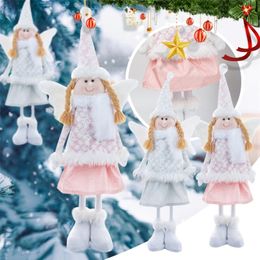 Autres événements Fournitures de fête Noël Angel Doll Année 2023 Cadeaux Décorations de Noël pour la maison Navidad Xmas Tree Pendentif Ornements Noel Deco # T2G 220908