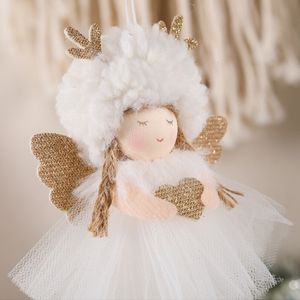 Andere evenementenfeestjes Kerstmis Angel Doll Merry Decor voor Home Cristmas Tree Ornament Noel Xmas Jaar 230406